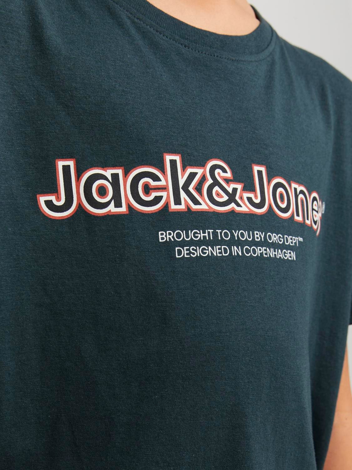 Jack & Jones Poikien Logo T-paita -Magical Forest - 12247603