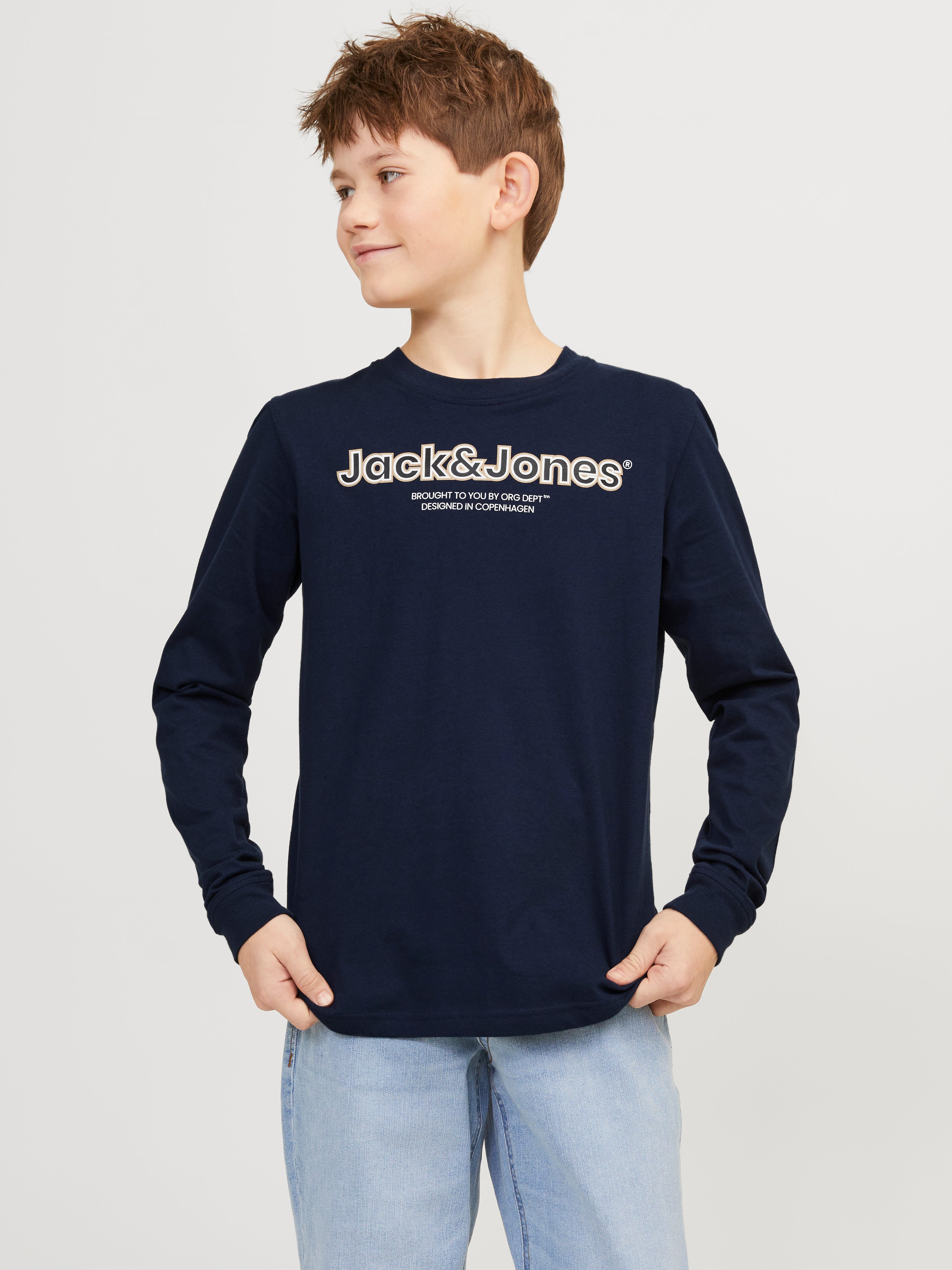 T-shirt Imprimé Pour Les Garçons - Jack & Jones - Modalova