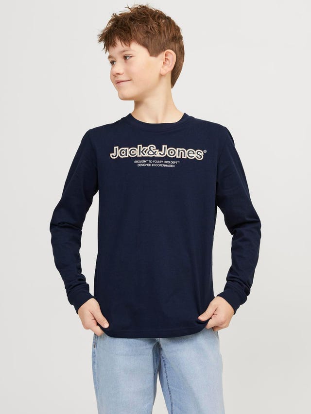 Jack & Jones Tryck T-shirt För pojkar - 12247606