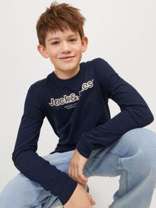 Jack & Jones Gedruckt T-shirt Für jungs -Navy Blazer - 12247606