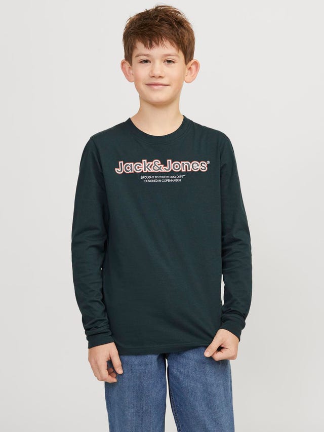 Jack & Jones Printet T-shirt Til drenge - 12247606