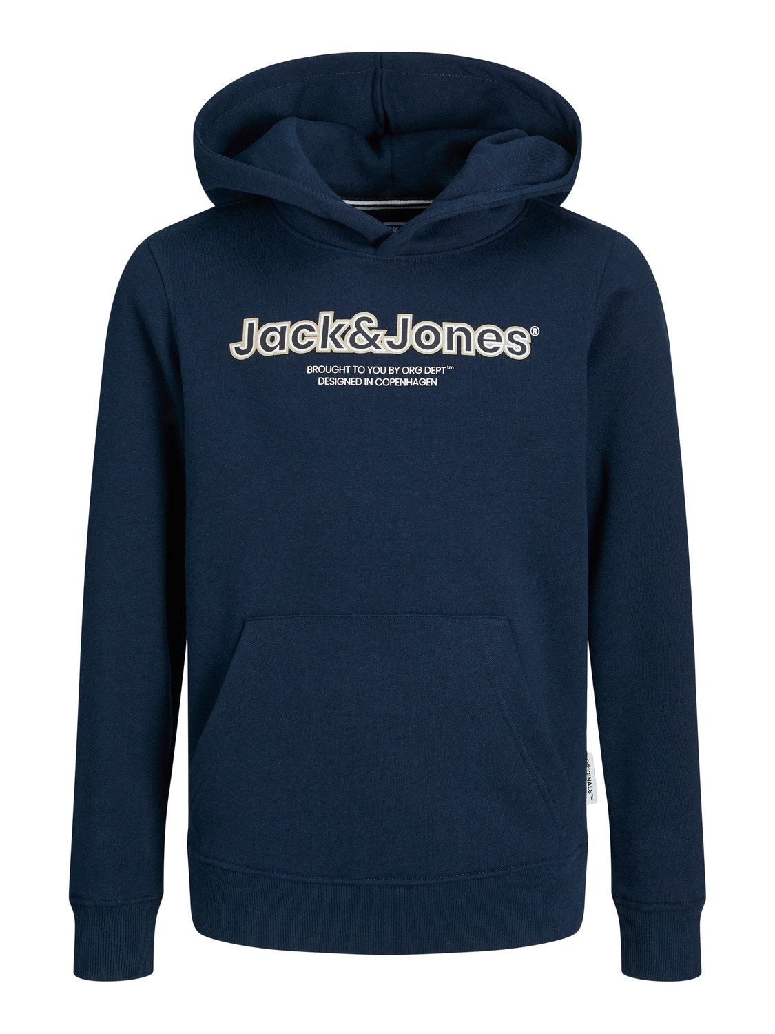 Jack & Jones Logo Hettegenser For gutter -Navy Blazer - 12247614