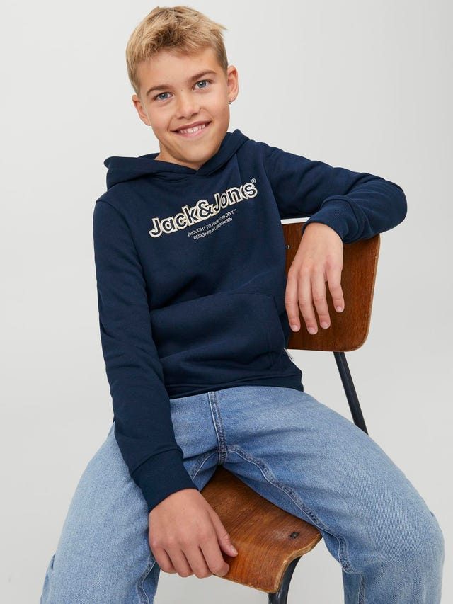 Jack & Jones Logo Hættetrøje Til drenge - 12247614