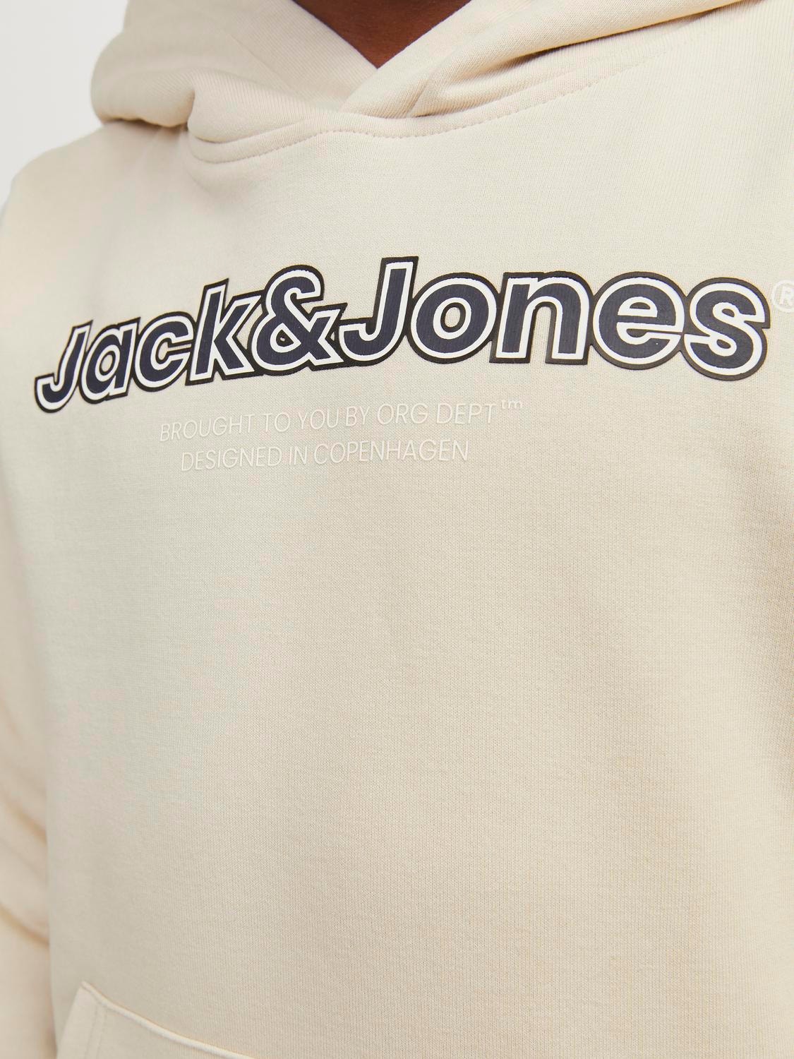 Jack & Jones Sweat à capuche Logo Pour les garçons -Moonbeam - 12247614