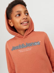 Jack & Jones Hoodie Logo Para meninos -Ginger - 12247614