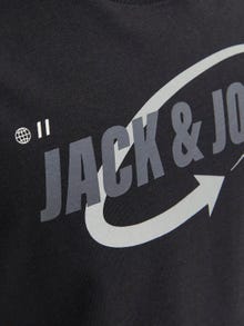 Jack & Jones Logo T-shirt For boys -Black - 12247642
