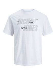 Jack & Jones Logo T-shirt Für jungs -White - 12247642