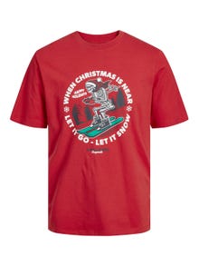 Jack & Jones X-mas T-shirt Für jungs -Rococco Red - 12247645