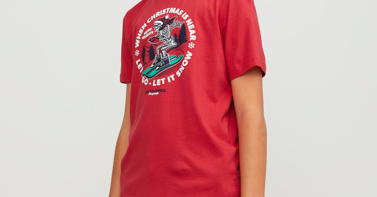 T-shirt Homme Jack & Jones Sky Captain - 100% Coton, Coupe Standard, Manches Courtes, Taille XS