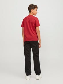 Jack & Jones X-mas T-shirt Dla chłopców -Rococco Red - 12247645