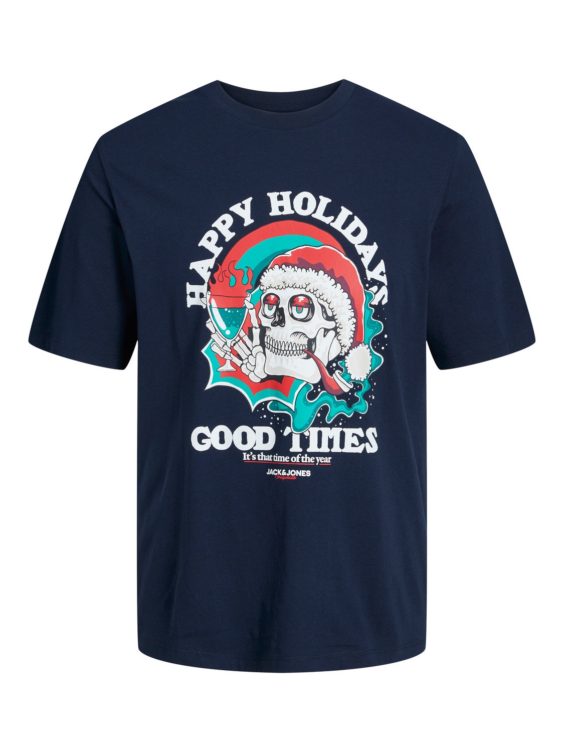 Jack & Jones X-mas T-shirt För pojkar -Navy Blazer - 12247645