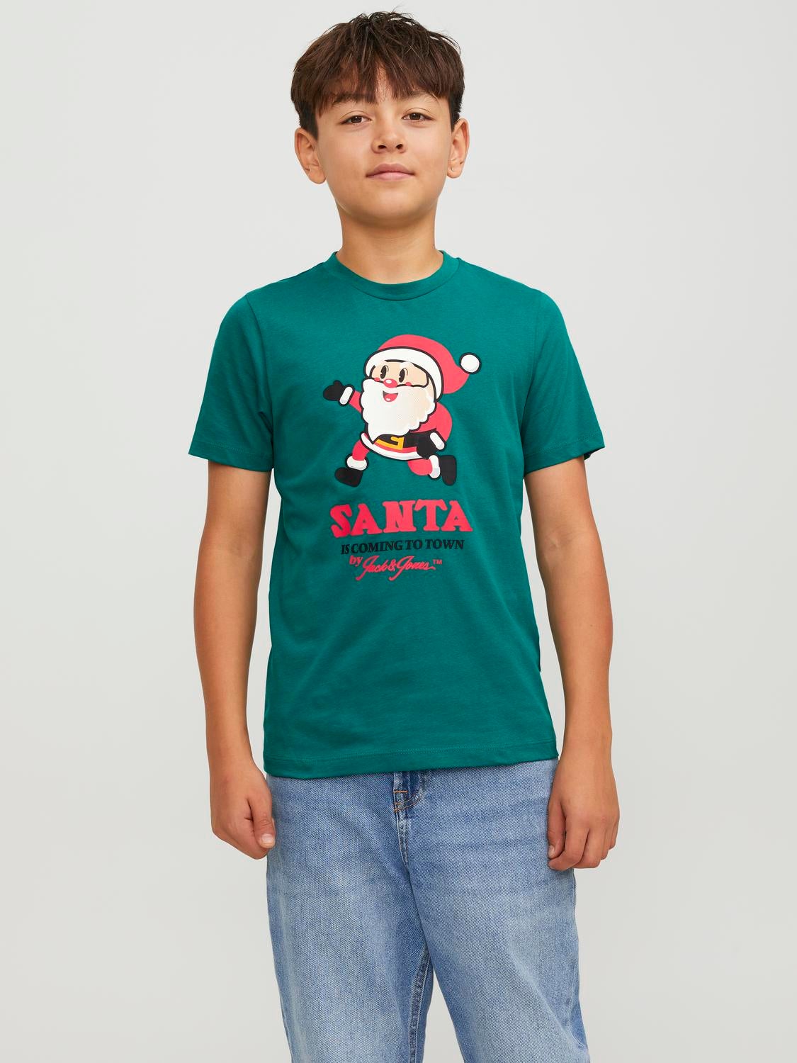 T-shirt X-mas Pour Les Garçons - Jack & Jones - Modalova