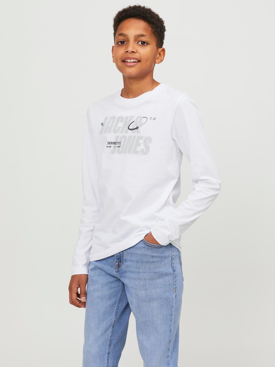 T-shirt Logo Pour Les Garçons - Jack & Jones - Modalova