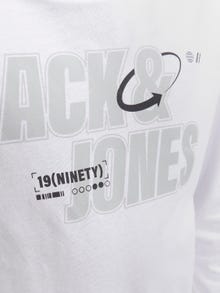 Jack & Jones Logo T-shirt Til drenge -White - 12247650