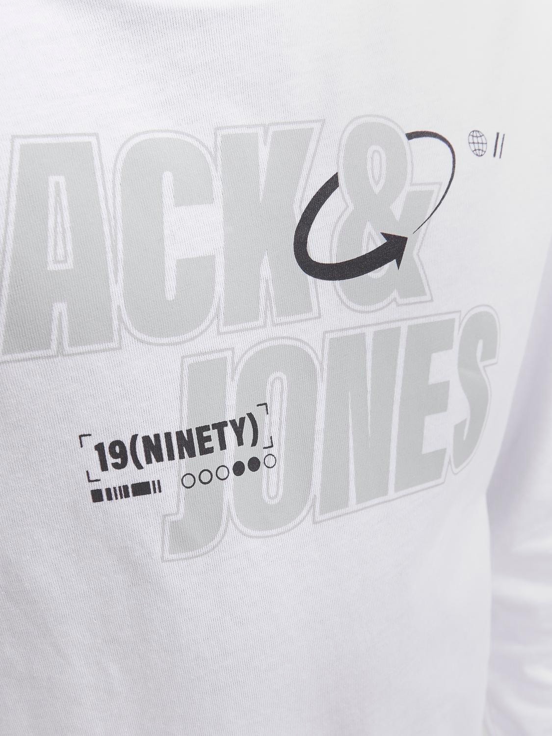 Jack & Jones Logó Trikó Ifjúsági -White - 12247650