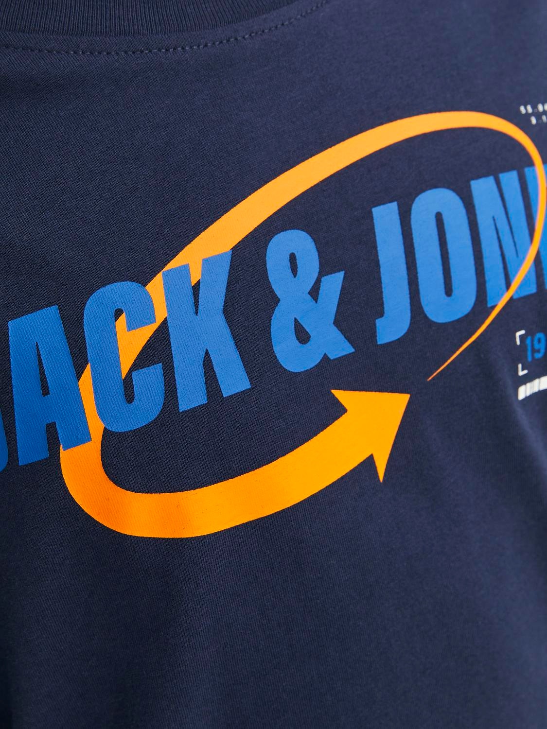 Jack & Jones Logo T-shirt Für jungs -Navy Blazer - 12247650