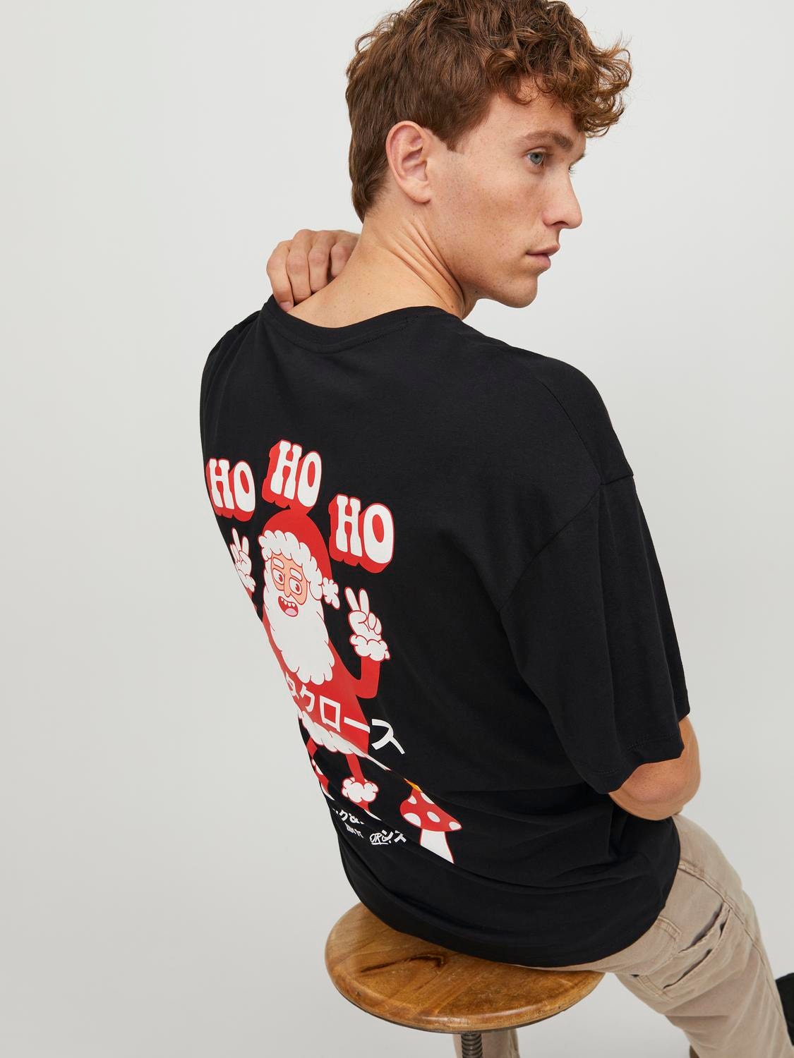 Jack & Jones Camiseta X-mas Cuello redondo -Black - 12247683