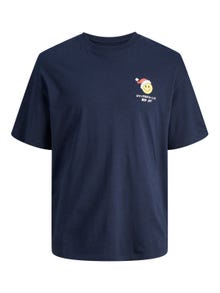 Jack & Jones X-mas Pyöreä pääntie T-paita -Sky Captain - 12247683