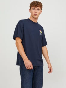 Jack & Jones X-mas Crew neck T-shirt -Sky Captain - 12247683