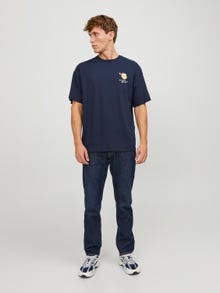 Jack & Jones X-mas Crew neck T-shirt -Sky Captain - 12247683