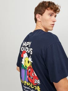 Jack & Jones T-shirt X-mas Decote Redondo -Sky Captain - 12247683