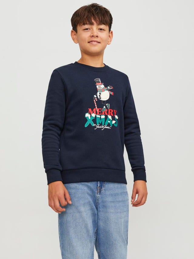 Jack & Jones X-mas Sweatshirt met ronde hals Voor jongens - 12247698