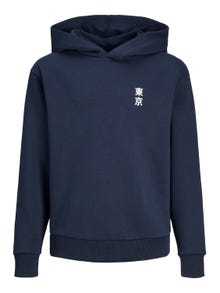 Jack & Jones Gedrukt Hoodie Voor jongens -Navy Blazer - 12247720