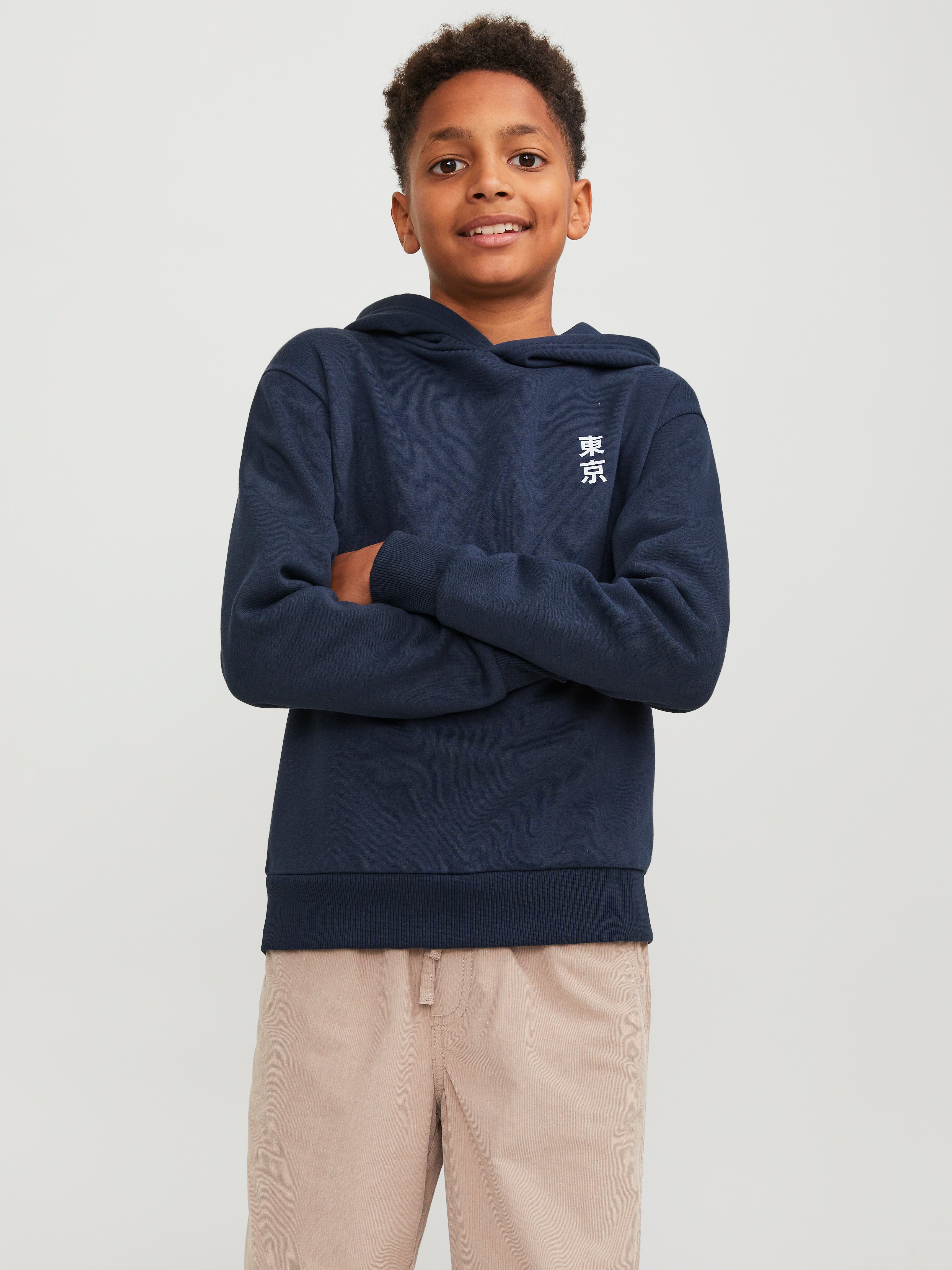 Childrens navy 2025 blue hoodie