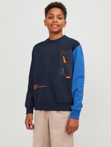 Jack & Jones Gedrukt Sweatshirt met ronde hals Voor jongens -Navy Blazer - 12247750