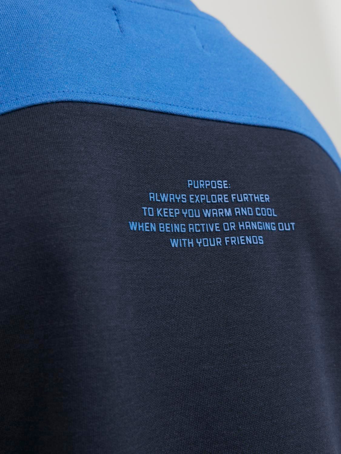 Jack & Jones Gedrukt Sweatshirt met ronde hals Voor jongens -Navy Blazer - 12247750