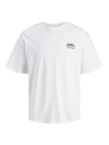 Jack & Jones T-shirt Imprimé Col rond -Bright White - 12247753