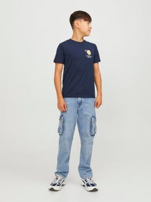 Jack & Jones T-shirt X-mas Para meninos -Navy Blazer - 12247766