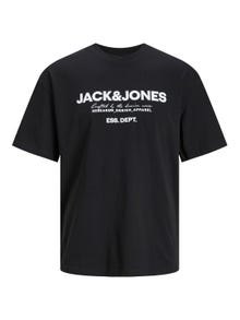 Jack & Jones Z logo Okrągły dekolt T-shirt -Black - 12247782