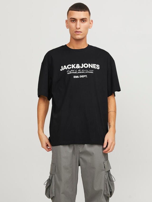 Jack & Jones Logotipas Apskritas kaklas Marškinėliai - 12247782
