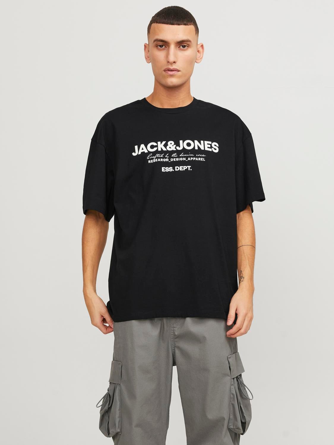 T-shirt Imprimé Col Rond - Jack & Jones - Modalova