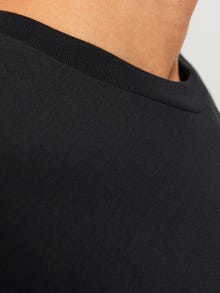 Jack & Jones Logo Ümmargune kaelus T-särk -Black - 12247782