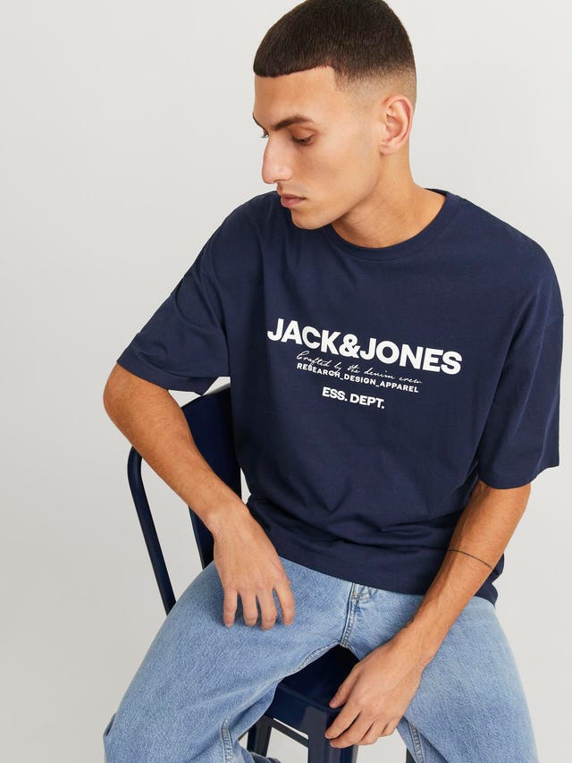 Jack & Jones Logotyp Rundringning T-shirt - 12247782