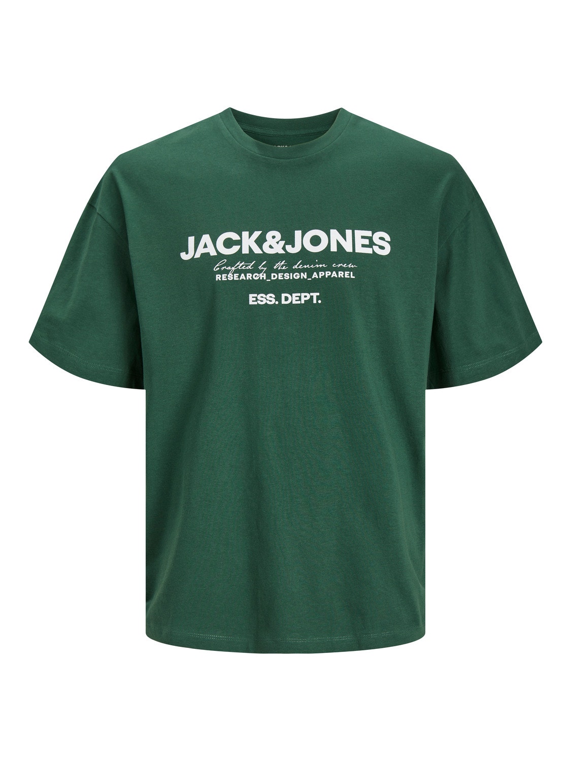 Jack & Jones Logotipas Apskritas kaklas Marškinėliai -Dark Green - 12247782