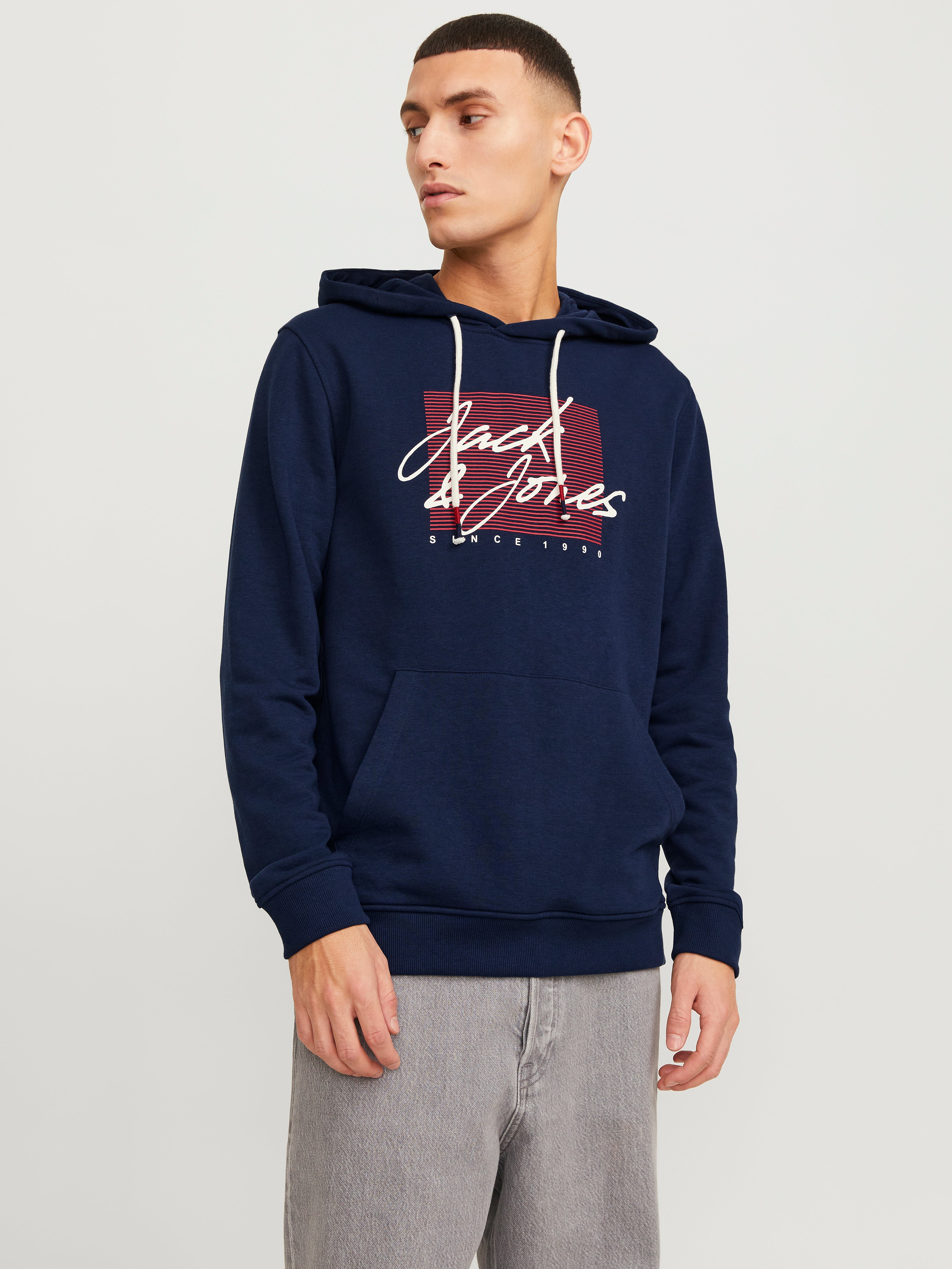 Jack & Jones Sweat à capuche Logo - 12247796