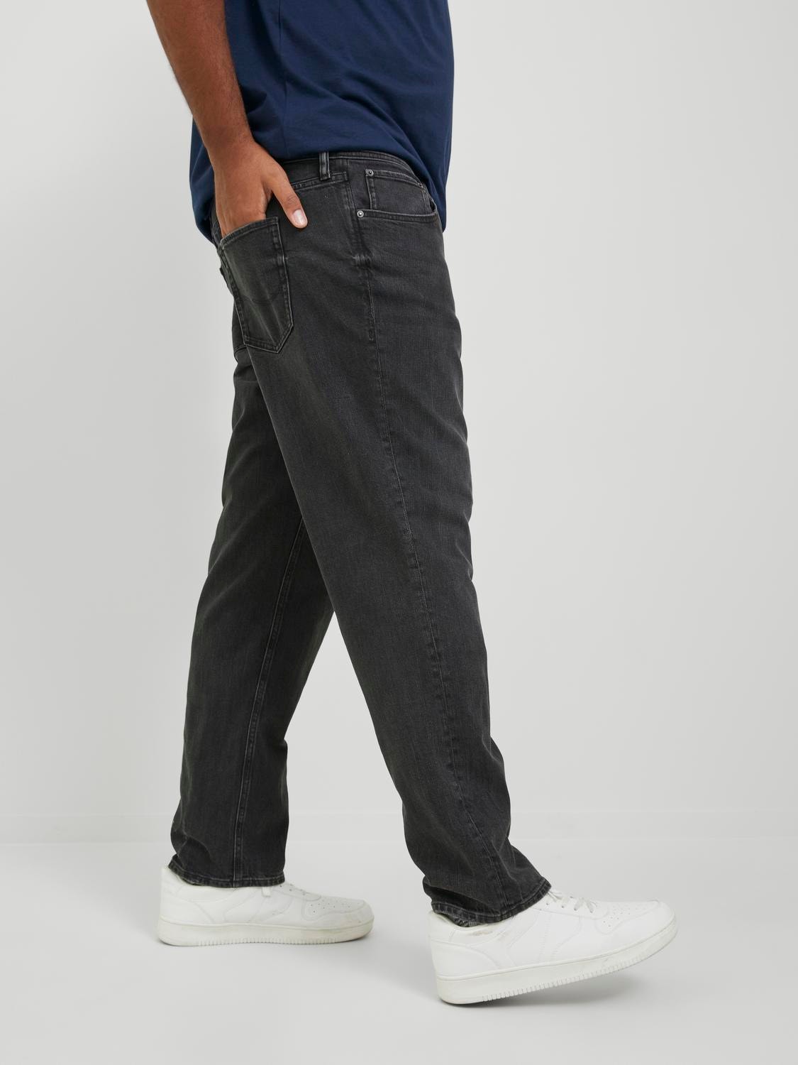 Jack & Jones Plus Size JJIMIKE JJORIGINAL SBD 425  PLS Jeans tapered fit -Black Denim - 12247823