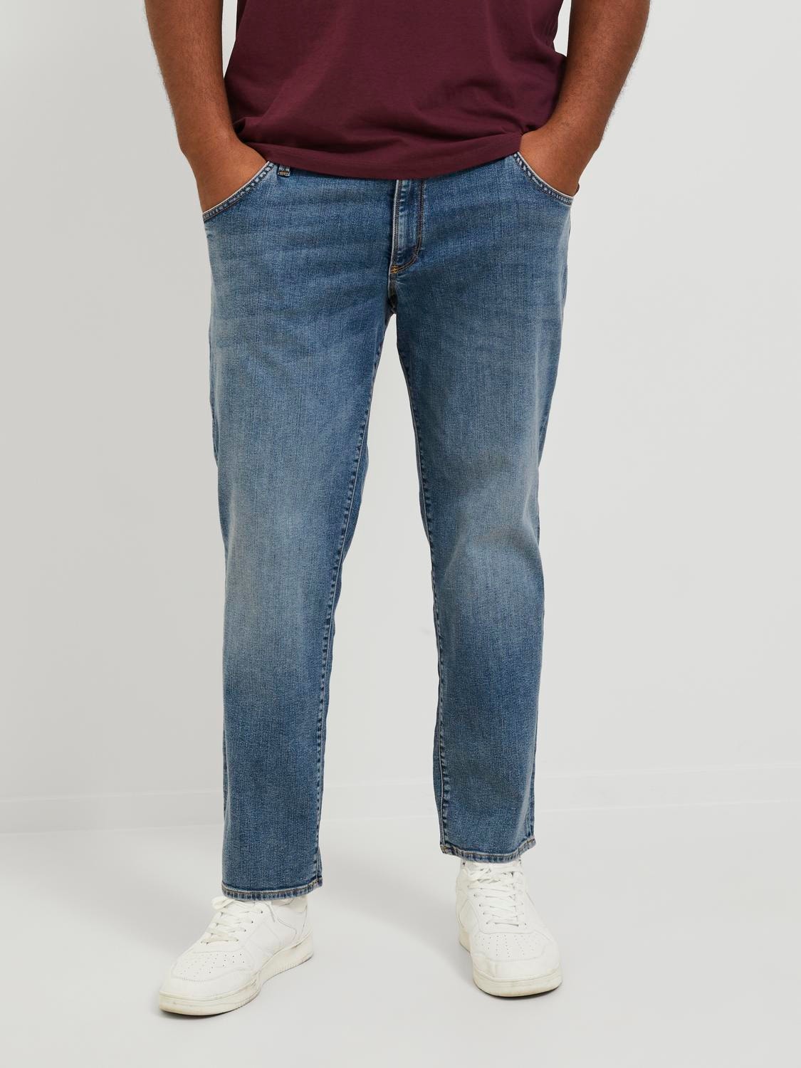 Jack & Jones Plus Size JJIGLENN JJFOX SBD 948  PLS Jeans Slim Fit -Blue Denim - 12247824