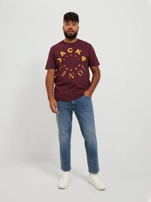 Jack & Jones Plus Size JJIGLENN JJFOX SBD 948 NOOS PLS Jeansy o kroju slim fit -Blue Denim - 12247824