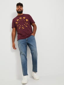 Jack & Jones Plus Size JJIGLENN JJFOX SBD 948 NOOS PLS Jeansy o kroju slim fit -Blue Denim - 12247824