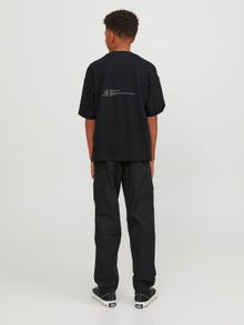 Jack & Jones Nadruk T-shirt Dla chłopców -Black - 12247841