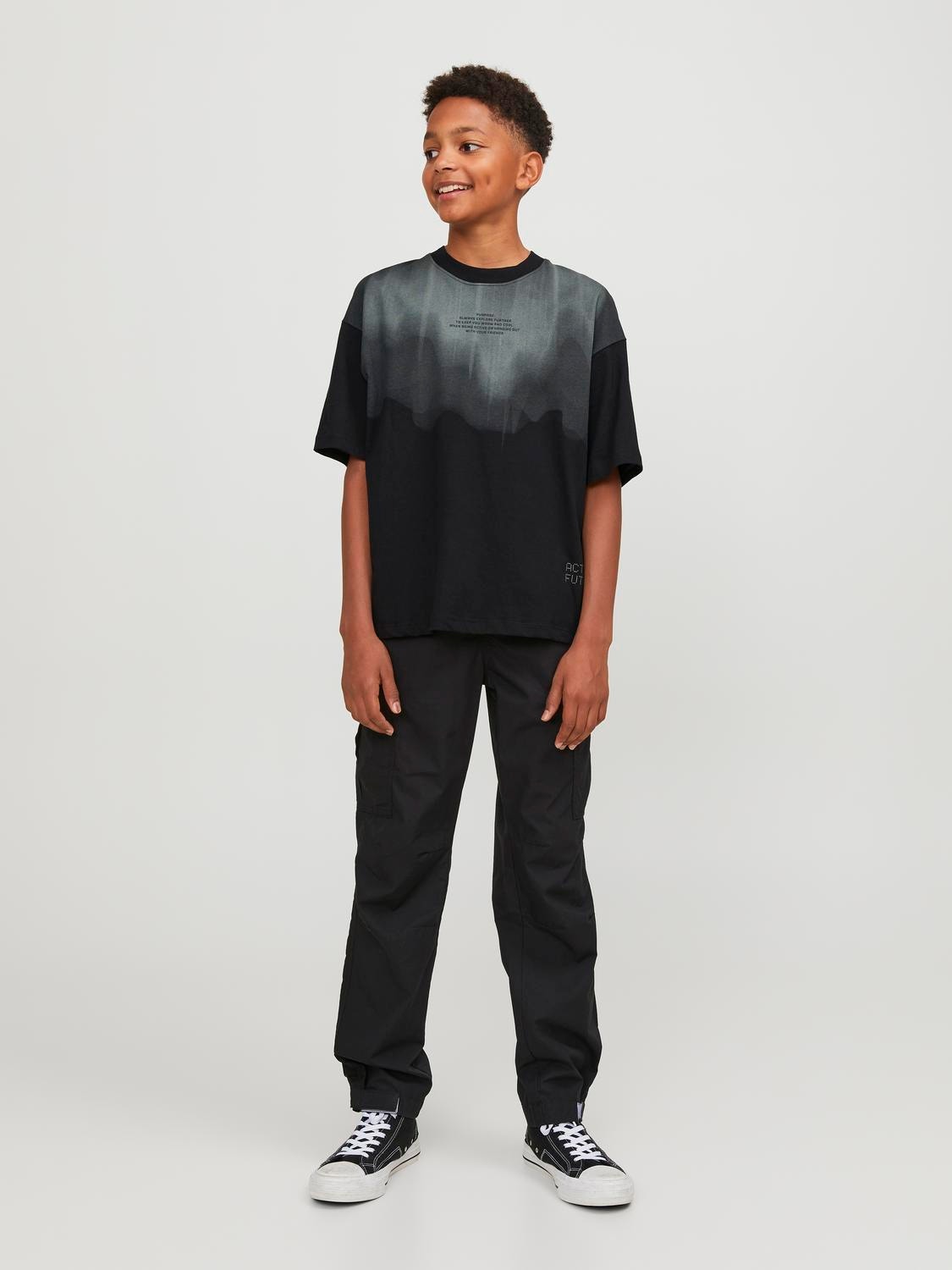 Jack & Jones Spausdintas raštas Marškinėliai For boys -Black - 12247841