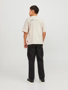 Jack & Jones Trykk T-skjorte For gutter -Moonbeam - 12247841