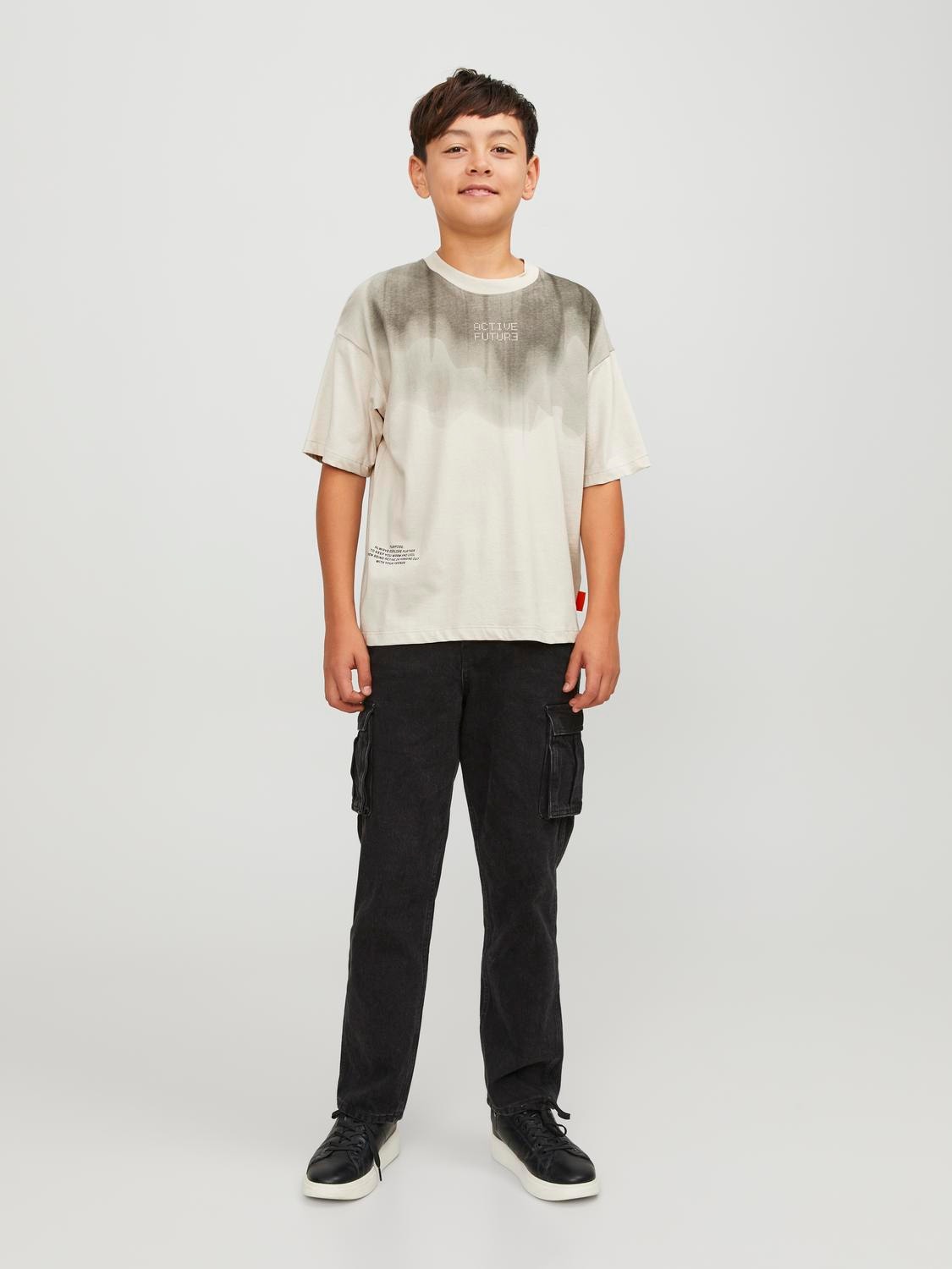 Jack & Jones Poikien Painettu T-paita -Moonbeam - 12247841