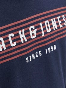 Jack & Jones Logo Hættetrøje Til drenge -Navy Blazer - 12247861