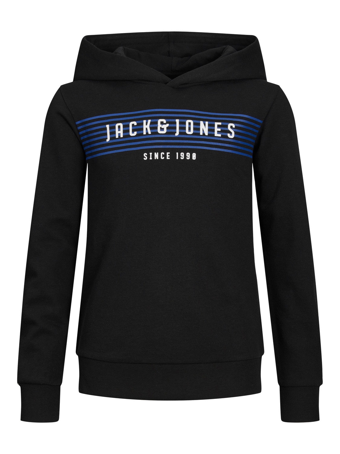 Jack & Jones Logo Mikina s kapucí Junior -Black - 12247861