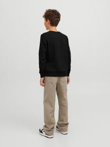 Jack & Jones Spausdintas raštas Apatinis prakaituojantis megztinis For boys -Black - 12247870